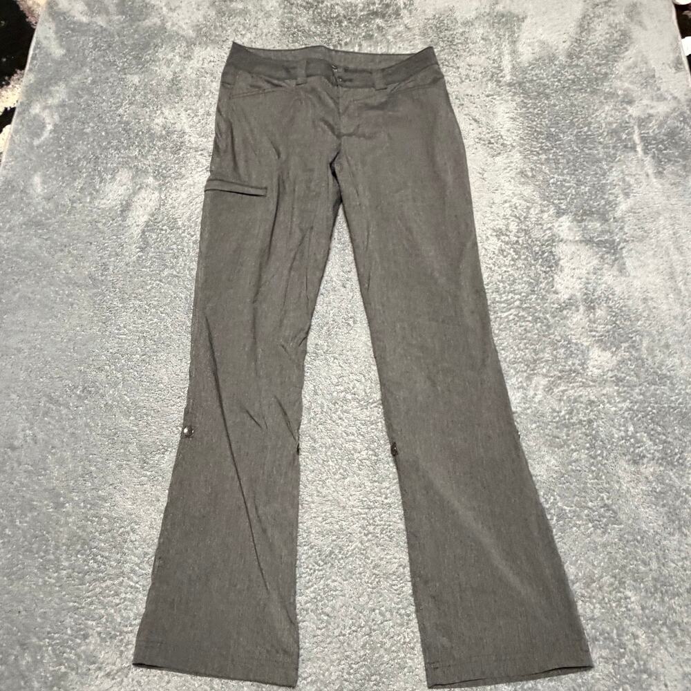 Eddie Bauer Pants Women’s 8 (32x31) Gray Nylon Hiking Performance Gorp Roll Up
